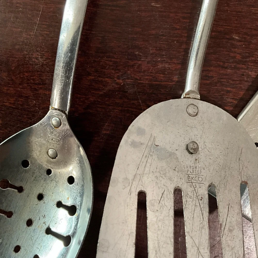 Lot of 5 Vintage Ecko Utensils Grater Serving Spoon Kitchamajig